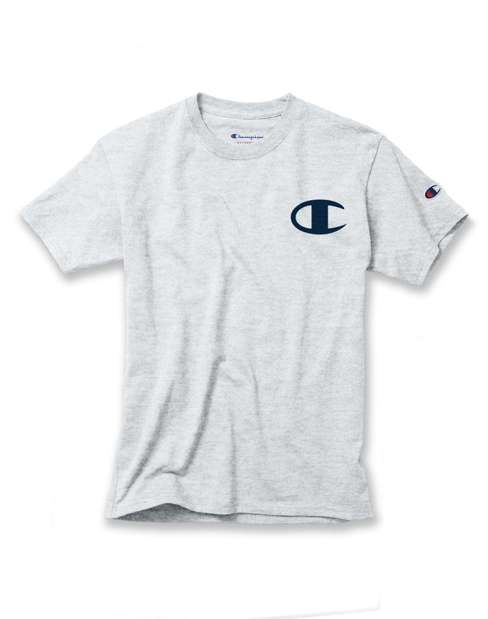 Champion Cotton Logo Pieces T-Shirt Meisjes - Grijs - Belgie 0317GEFAI